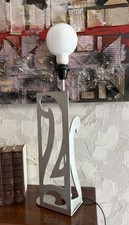 LAMPADA Da TAVOLO in FERRO BATTUTO TAGLIO LASER produzione ARTIGIANALE 