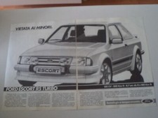 advertising Pubblicità 1985 FORD ESCORT RS TURBO