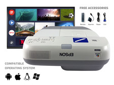 Proiettore 3LCD Lancio Ultra Corto per Scuole e Riunioni Professionali 2500 ANSI
