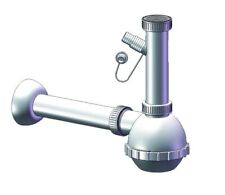 TUBO DI SCARICO SIFONE A BOCCIA LAVELLO 1 VASCA CON ATTACCO LAVASTOVIGLIE 1" 1/2