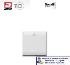 INTERRUTTORE 1P 16AX ILLUMINABILE 2 MODULI AVE SERIE DOMUS 441001/2.