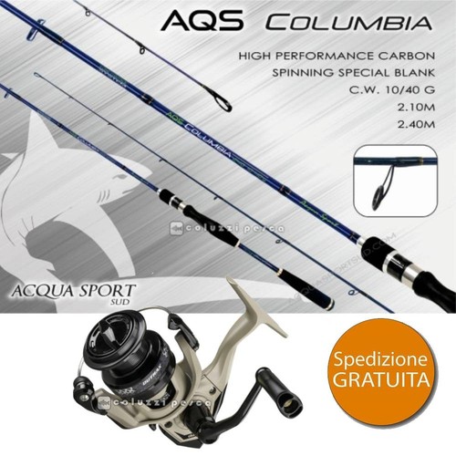 Kit pesca spinning canna aqs - kit,