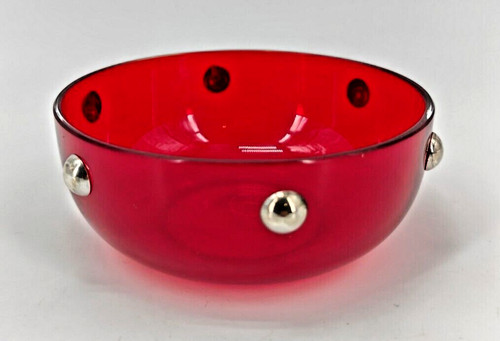 Vaso ciotola vetro muranorote - vaso,