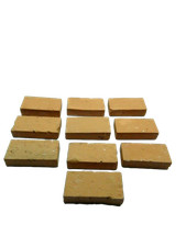 Busta 10 pz Mattoni Cm 2x4x1h - Costruire Casa Materiale Presepe