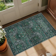 Tappeto floreale 2x3 verde - floreale, 2x3,