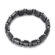 Bracciali magnetici ematite antidolorifico potente elastico terapia artrite regalo