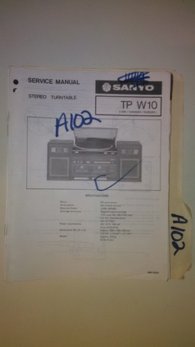 Sanyo w10 manuale - sanyo,