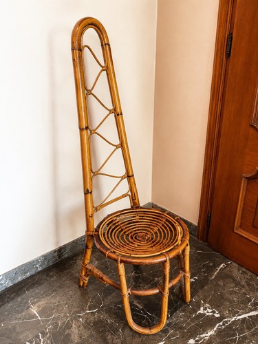 Sedia scultorea bambù giunco