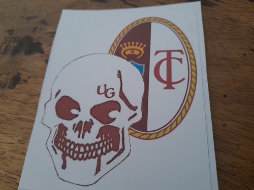 Adesivo sticker ultras granata - adesivo,