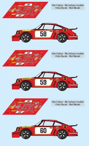 Decals porsche 911 carrera rsr - 911,