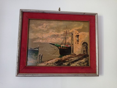 Postiglione olio masonite - postiglione,