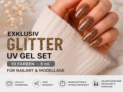 Esclusivo glitter gel set - gel,