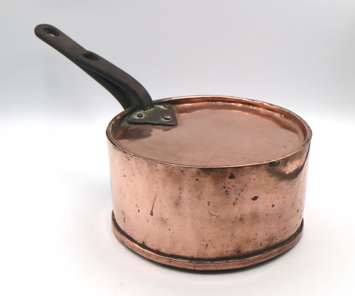 Antica casseruola rame con - casseruola,