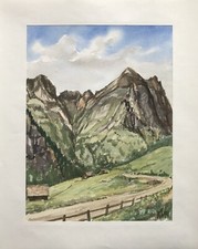 Acquerello Baita IN Den Alpi