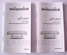 Manuale Telefono Swissvoice ePure INGlese / TEDesco