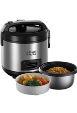 Russell Hobbs Cuociriso e Vaporiera 2 in 1, Multicottura, 6 tazze, 1.2 L, 500 W