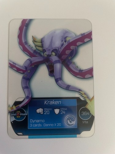 Lamincard invizimals kraken - lamincard,
