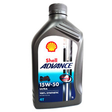 Shell 15W50 Sintetico 100% Olio motore Ultra 4T API SN JASO MA2 1L X MOTO DUCATI
