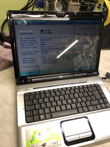 Dv6500 notebook dv6648el - hp,