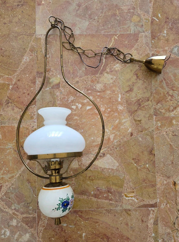 Vintage lampadario vetro e - vintage,