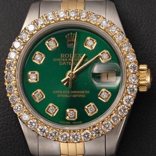 Rolex datejust 69173 diamante - rolex,