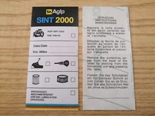 AGIP SINT 2000 etichetta