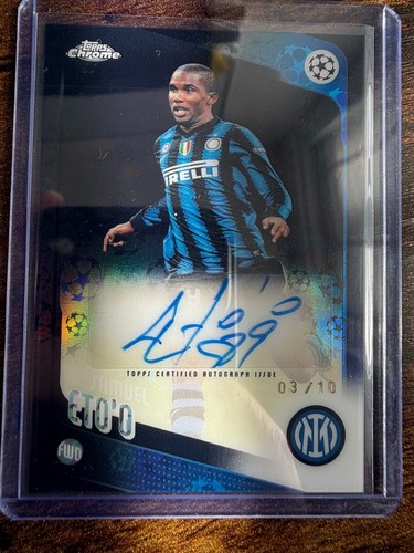 Samuel eto topps chrome - eto'o,