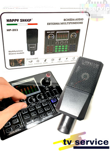 Kit microfono condensatore e - microfono, a