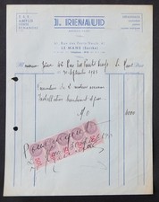 Billhead Fattura 1943 RENAUD