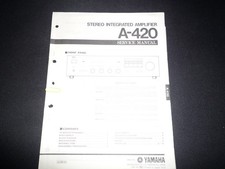 Manuale uso e manutenzione schema elettrico originale Yamaha A-420