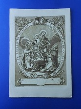 Santino Incisione Confraternita Rosario S Bartolomeo della Costa Promontorio GE