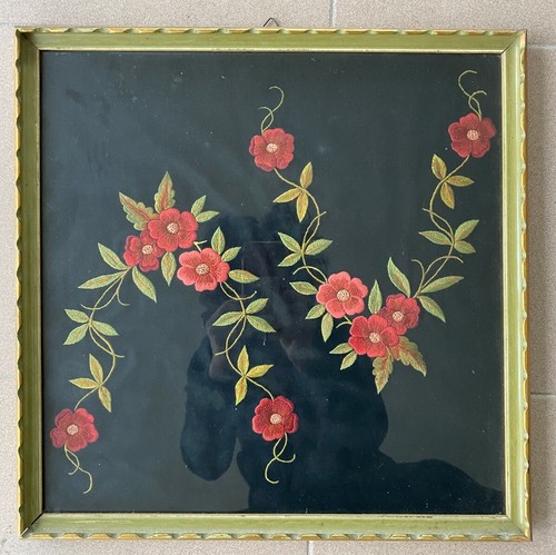 Quadro con seta nera rose - quadro,
