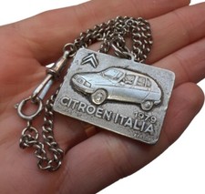 *HH* Stupenda medaglia placca auto Citroen Visa 1979 Bertoni collana catena 