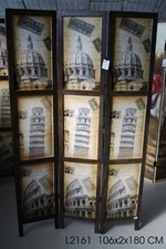 Paravento separe' PARETE DIVISORIA DIVISORIO ANTE IN LEGNO 3 SOGGIORNO SALOTTO