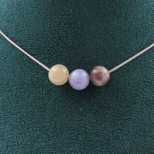 Collana 3 Perle Tourmalina