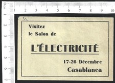 Esposizione Marocco, etichetta