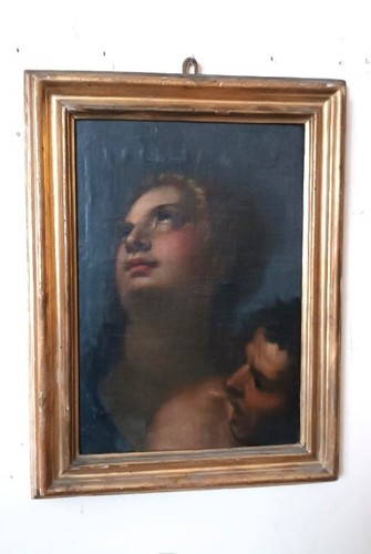 Antico dipinto olio - su, tela