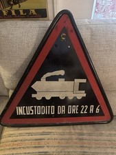 Targa Passaggio A Livello Vintage 60x60 Lamiera