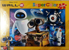 PUZZLE CLEMENTONI WALL E SUPER COLOR MAXI DISNEY PIXAR 104 PEZZI