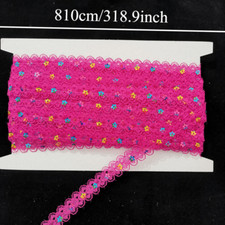 8.2m Pizzo Paillettes Orlo