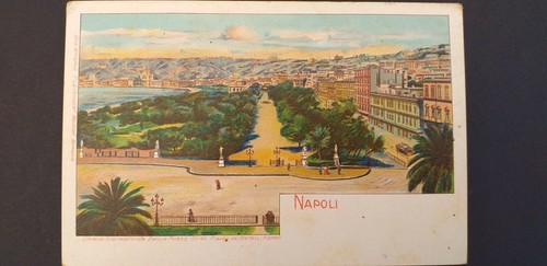 Napoli primi del 900 panorama - del,
