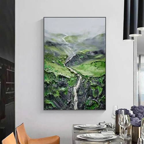 Paesaggio dipinto olio - , tela