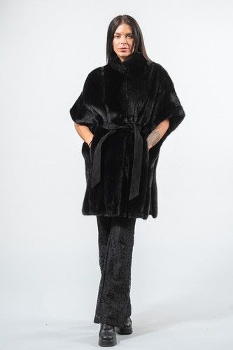 Gilet nero vera pelliccia - gilet,
