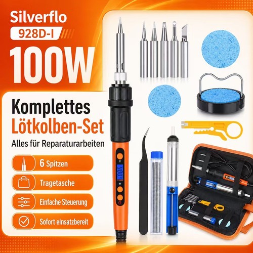 Kit saldatore digitale 100w - saldatore,