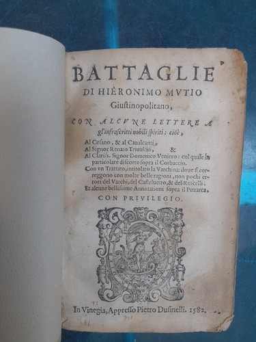 Battaglie di - (girolamo, muzio)