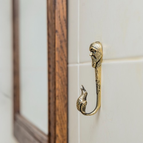 Gancio ottone odino - gancio, ganci