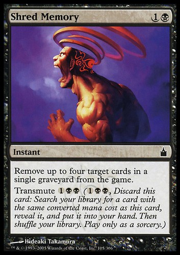 Mtg shred memory - shred,
