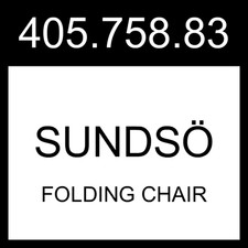 Sedia pieghevole IKEA SUNDSO SUNDSÖ antracite da esterno 405.758.83