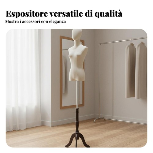 Manichino mezzo busto con - busto,
