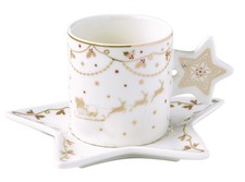Tazza Natalizia Con Saucer